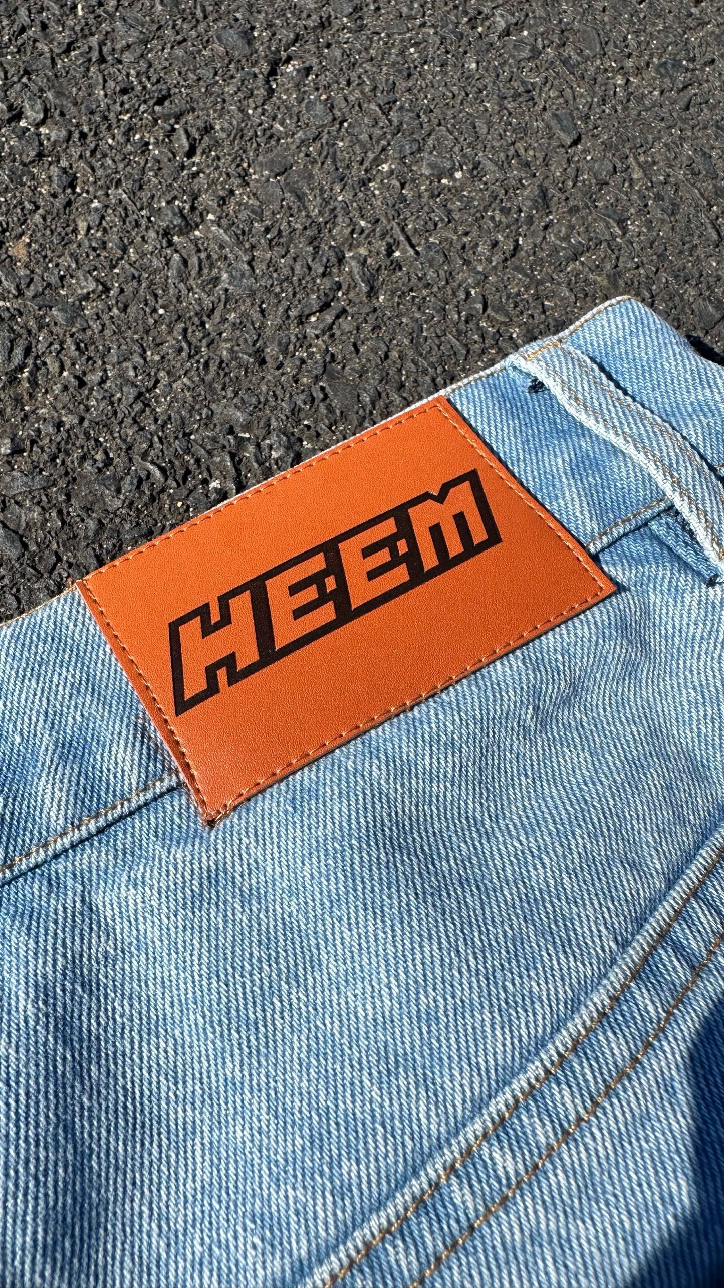 Washed Denim 'Jorts'