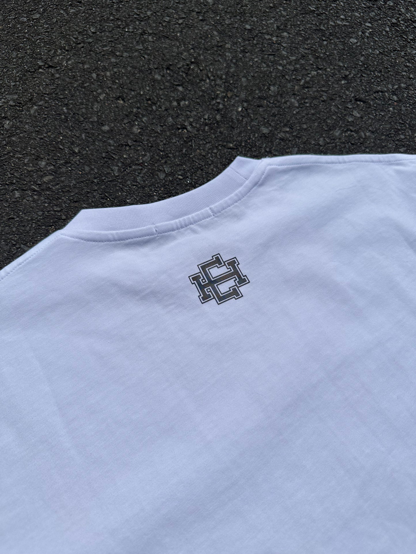 Blue & White ‘Sign Man’ Tee