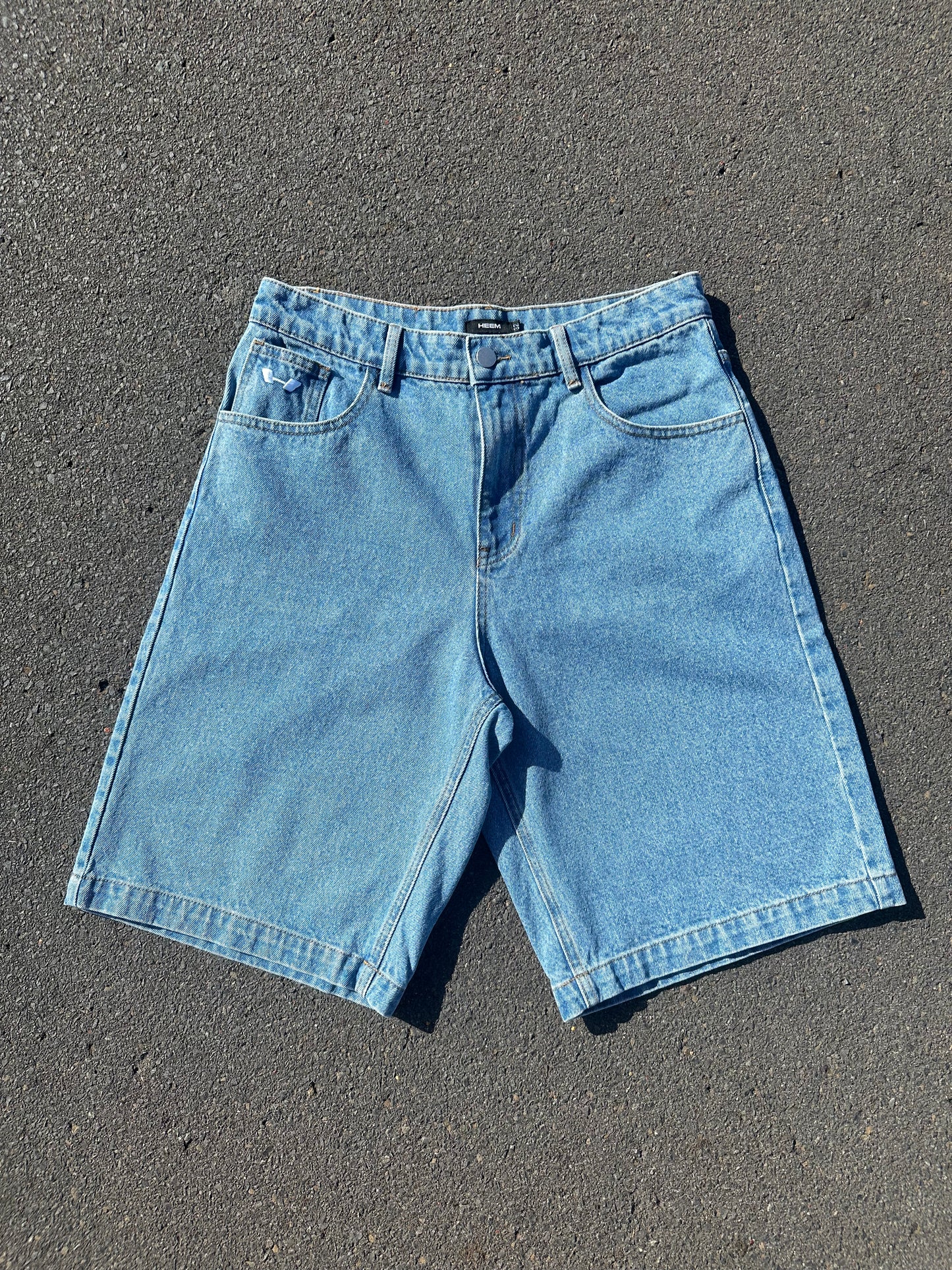 Blue ‘link up’ jorts