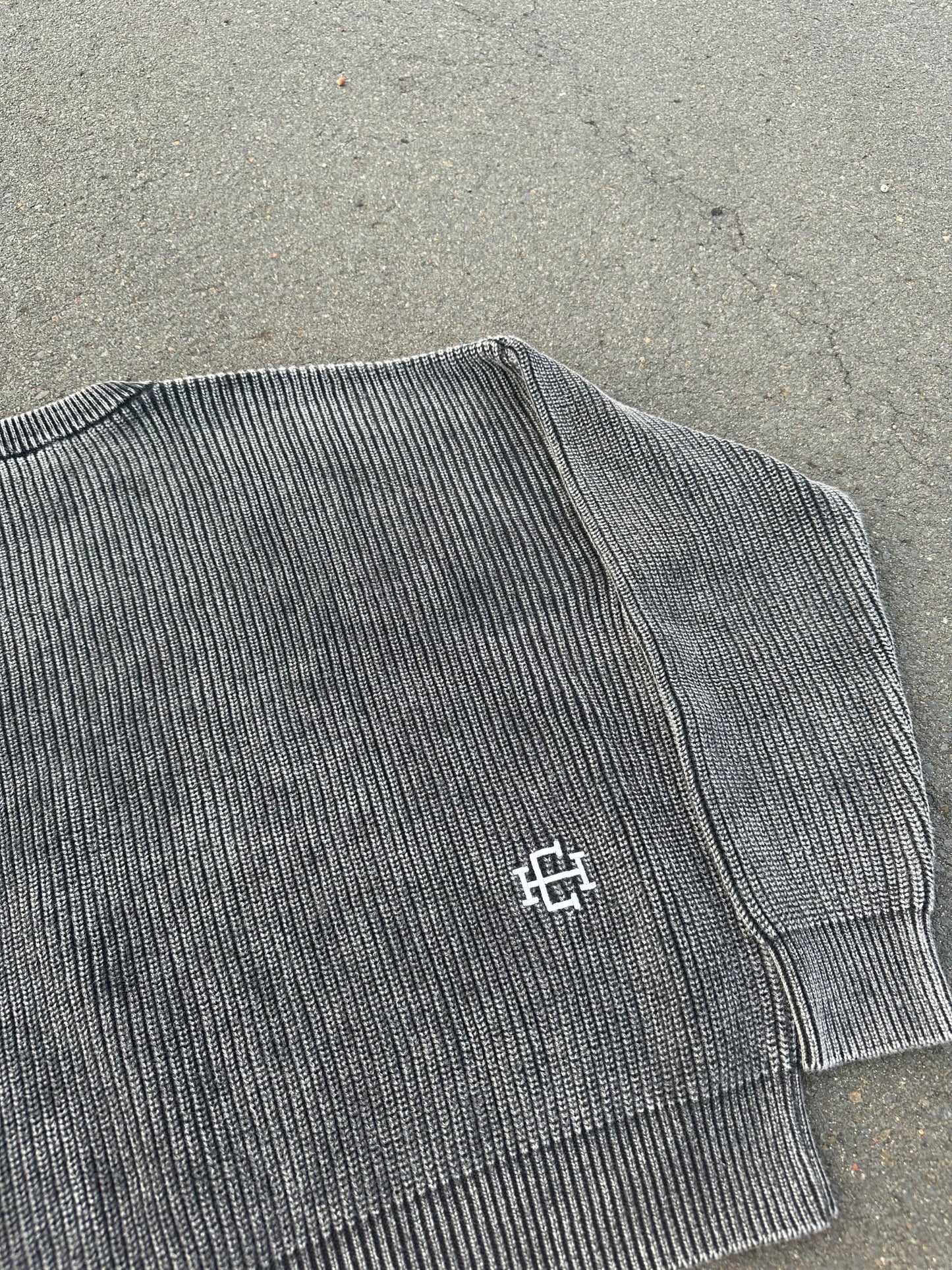 Acid Washed Knitted Sweater