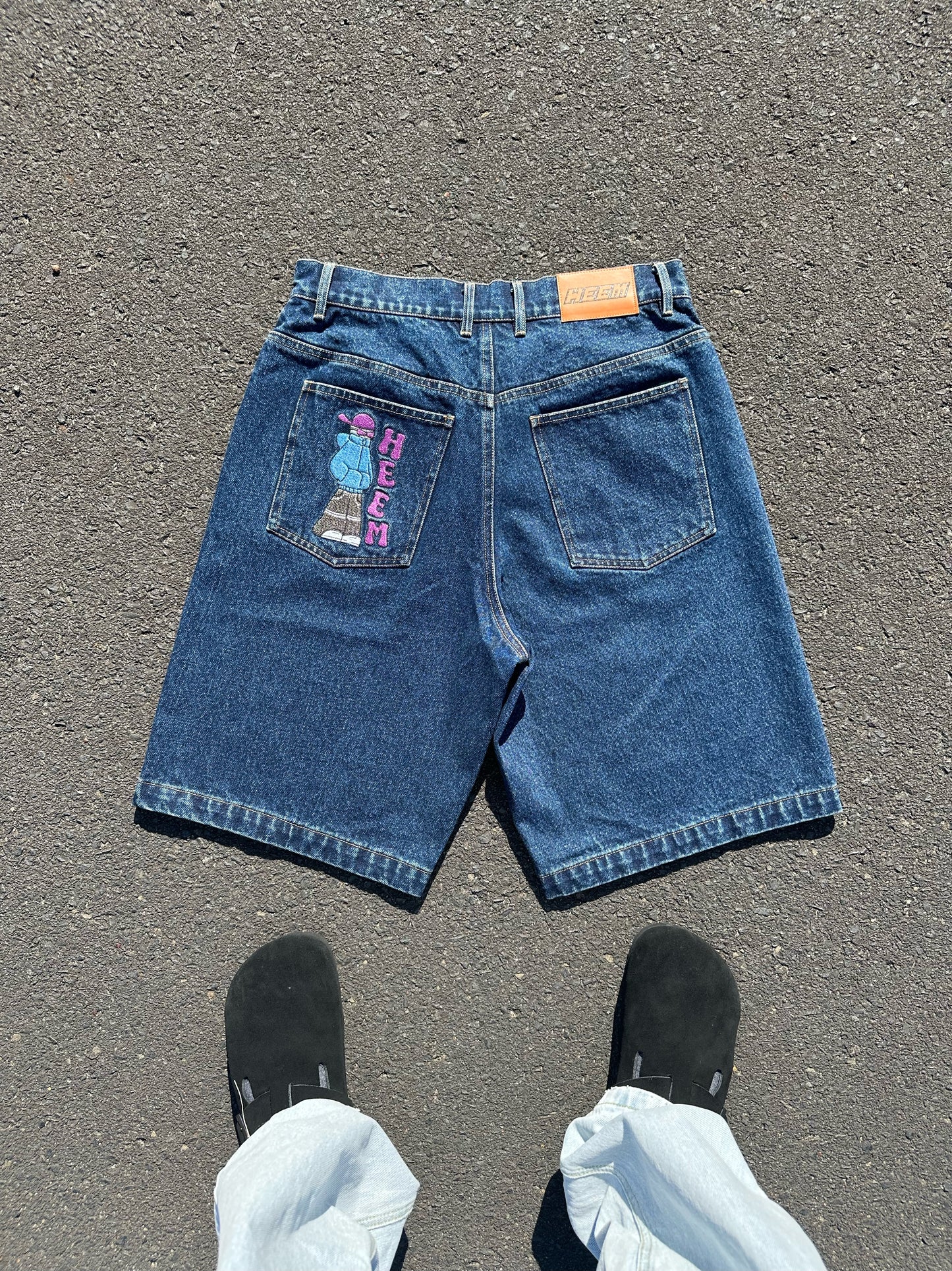 Dark Blue Denim 'Jorts'