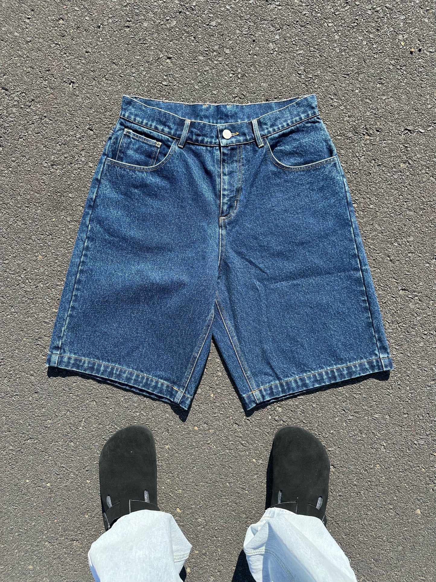 Dark Blue Denim 'Jorts'